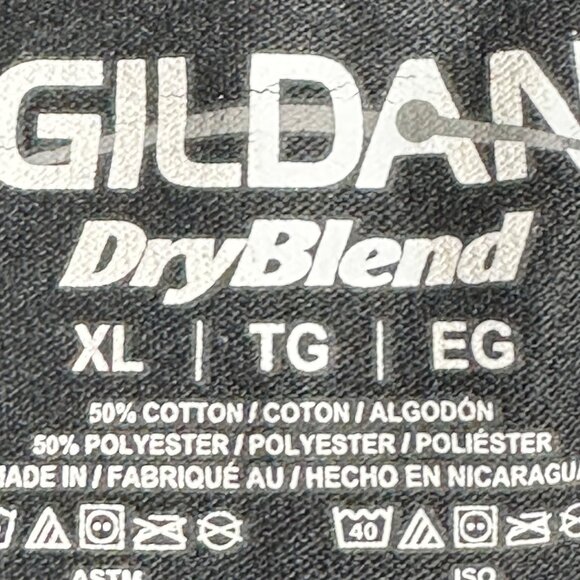 Gildan DryBlend XL T-Shirt Black "Guts Glory Ram" Graphic Tee Dodge Ram - Picture 4 of 8
